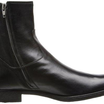 mens leather zip boots