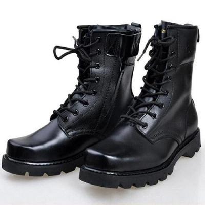 New Men Black Military Boots, Men Combat Boot, Men Lace Up Boot, Mens boots
