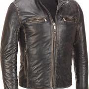 Men's leather jacket, Men brown distressed leather jacket, brown men leather jacket