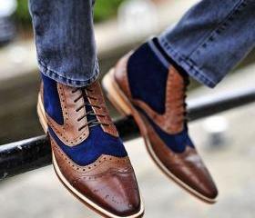 two tone boots for men