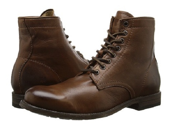 mens lace up biker boots