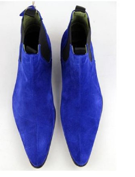 royal blue chelsea boots