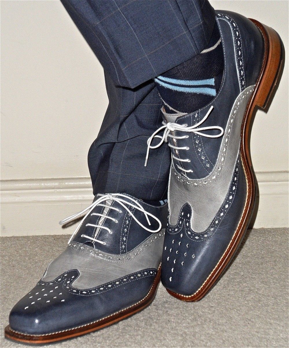 mens grey formal shoes