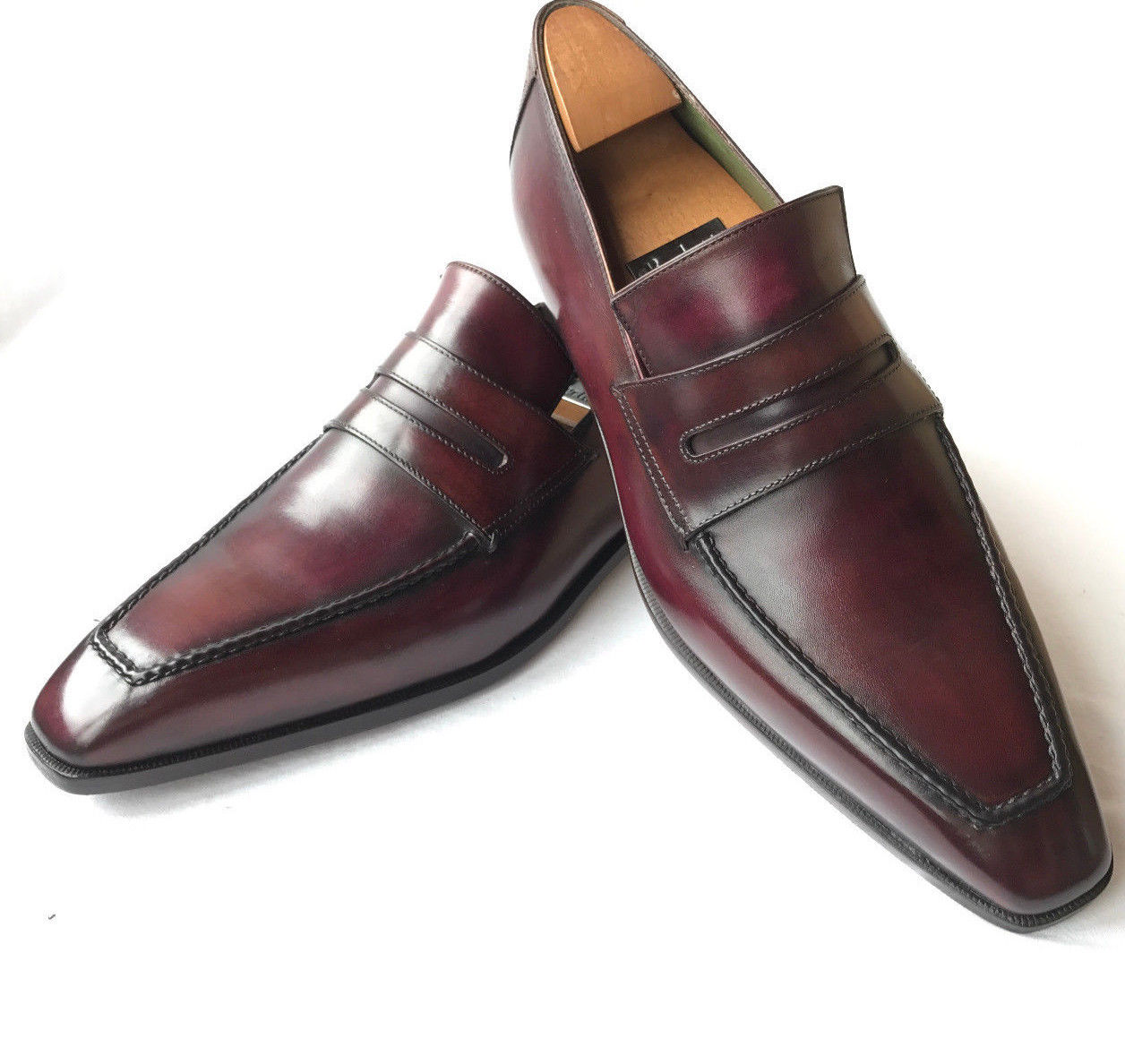 burgundy dress shoes