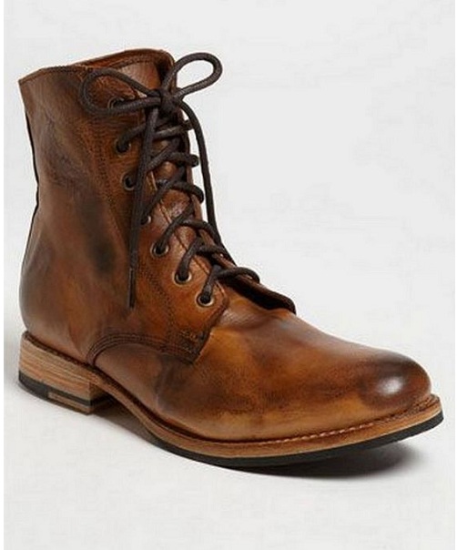 Handmade Mens Antique Brown Lace Up 
