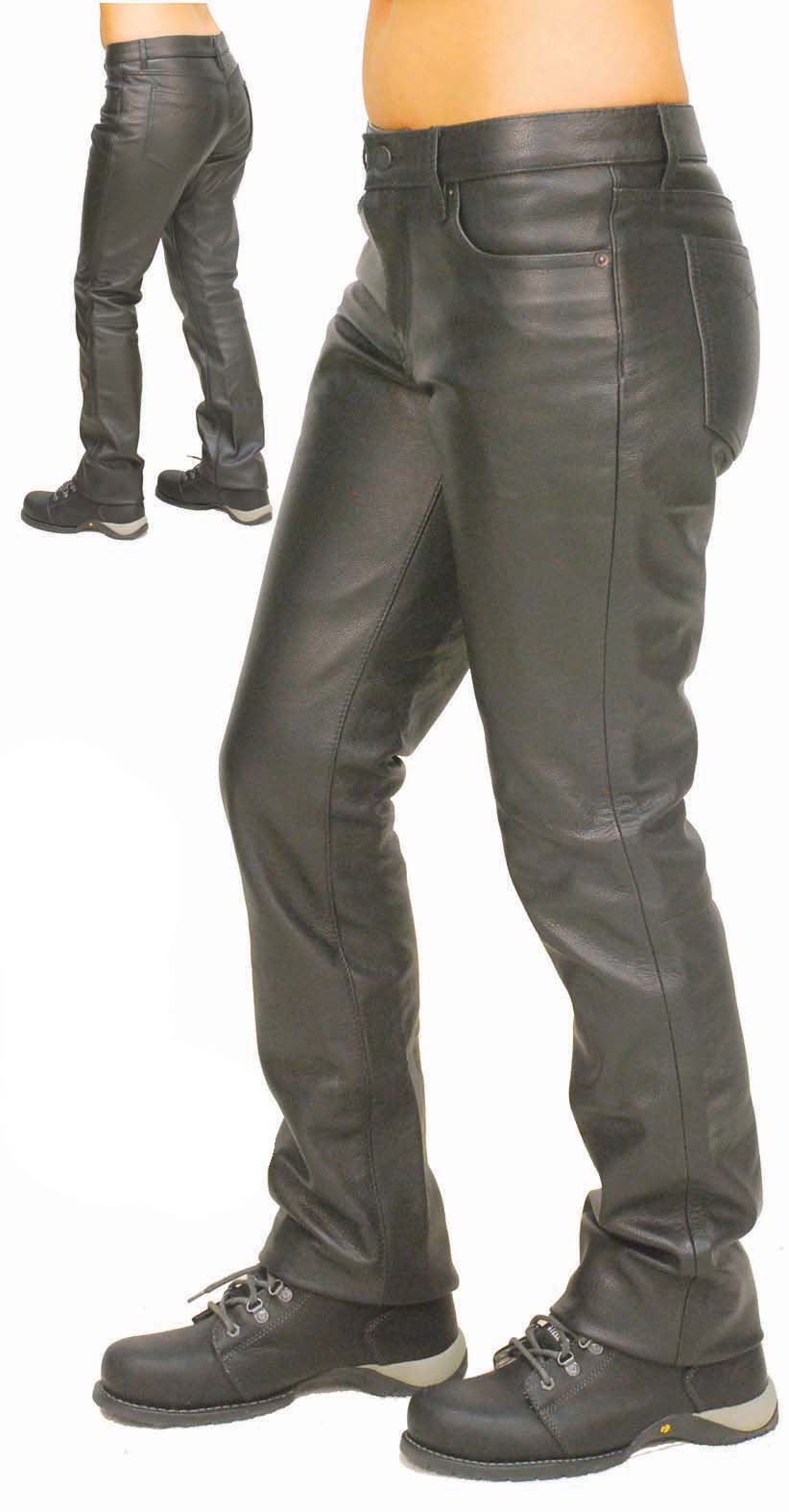 cowhide leather pants