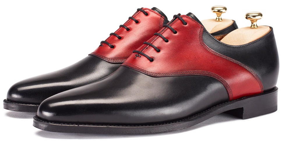 red leather shoes mens