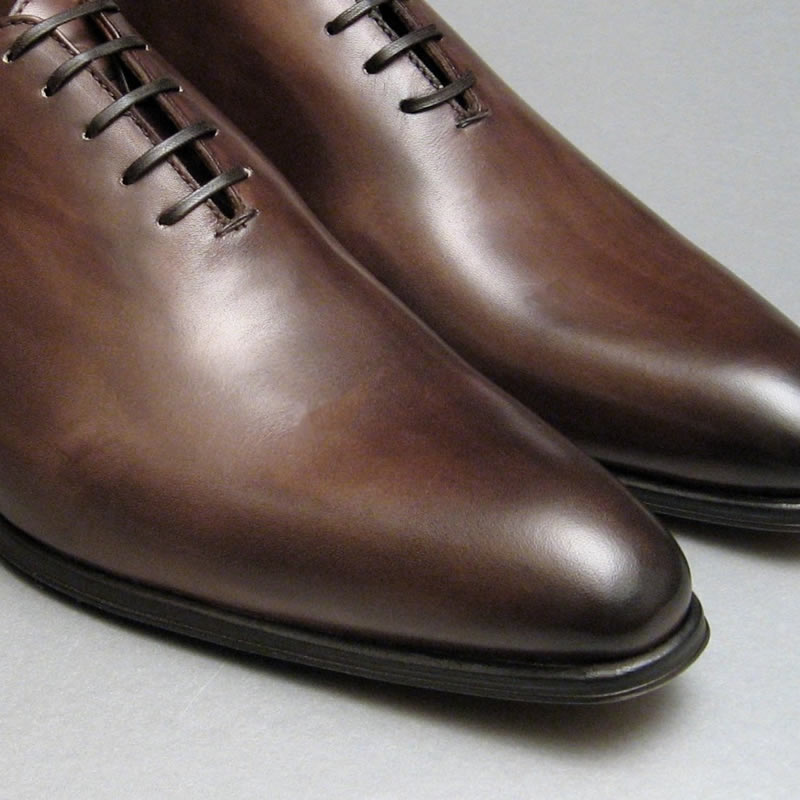 Handmade Men Brown Color Derby Shoes, Men Leather Shoes
