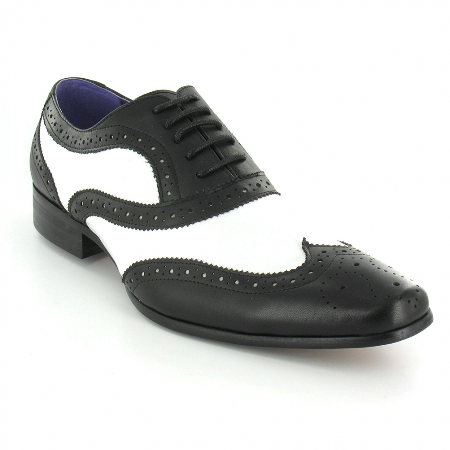 black and white formal shoes mens