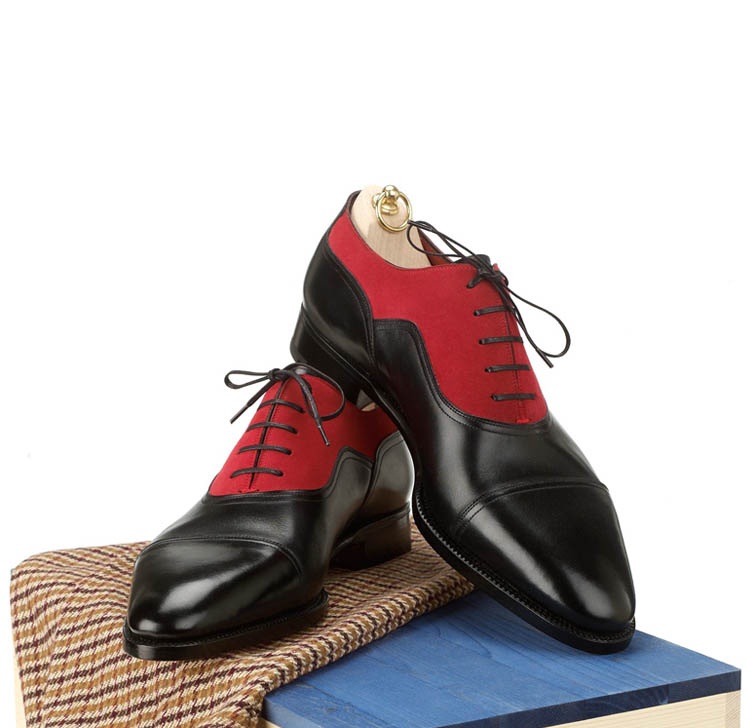 black and red mens shoes