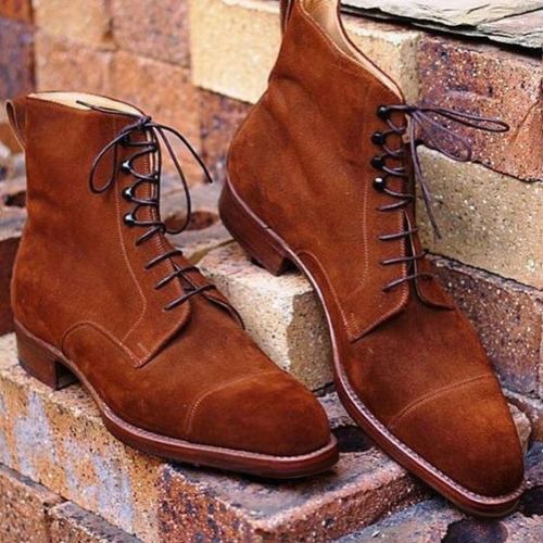tan lace up boots mens