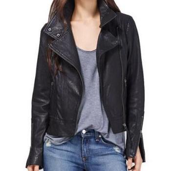Women Leather Jacket, Real..