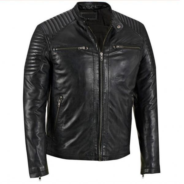 Men Black Leather Jacket, Biker Leather Jacket Mens, Mens Real Leather ...