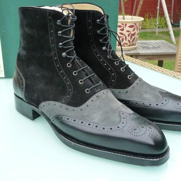 two tone boots for men